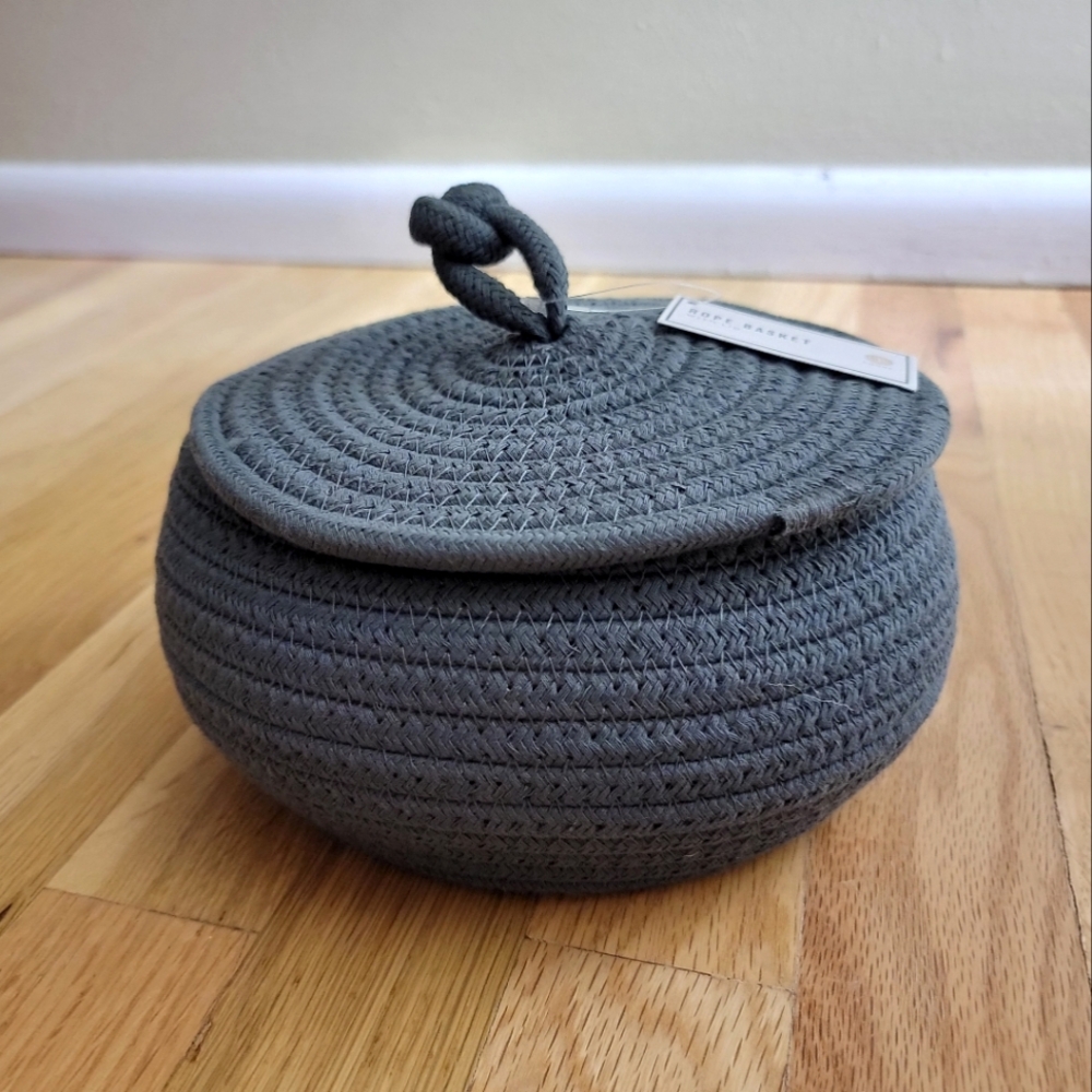 Rope Basket With Lid | Home Decor